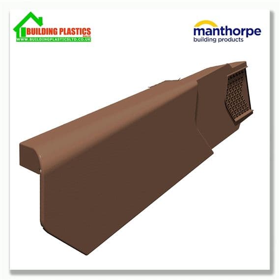 Manthorpe SmartVerge Right hand PVCu Unit | Brown | Building Plastics Tele 0333 050 0585
