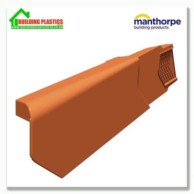 Manthorpe SmartVerge Right hand PVCu Unit | Terracotta