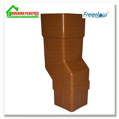 Mini Offset Bend 65mm Square Downpipe Caramel | Freeflow