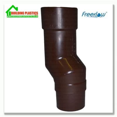 Mini Offset Bend 68mm Pipe Brown