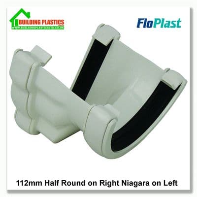 Niagara Ogee Left hand to 112mm Half Round White