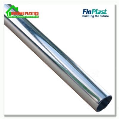 Pipe 1.1m x  40mm Compression Waste Chrome Effect