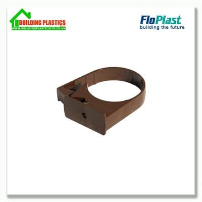 Pipe Clip 50mm Minflo Round Pipe Brown