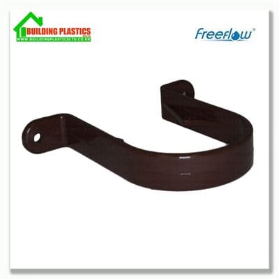 Pipe Clip 68mm Round Pipe Brown