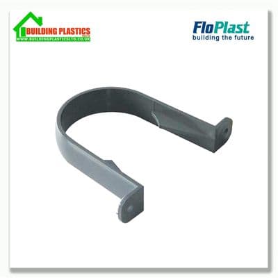 Pipe Clip 68mm Round Pipe Grey