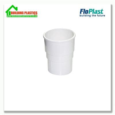 Pipe Socket 50mm Minflo Round Pipe White