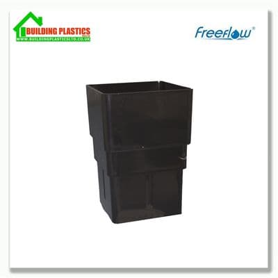 Pipe Socket 65mm Square Downpipe Black