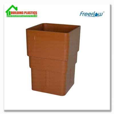 Pipe Socket 65mm Square Downpipe Caramel | Freeflow