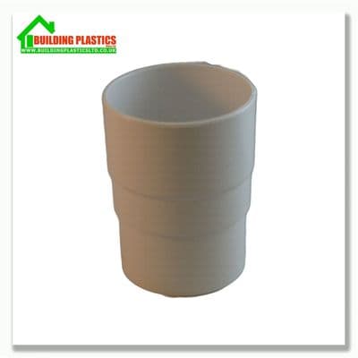 Pipe Socket 68mm Round Pipe White