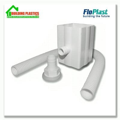 Rainwater Diverter for 68mm Round or 65mm Square Pipe White