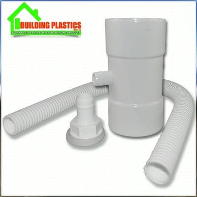Rainwater Diverter for 80mm Downpipe White