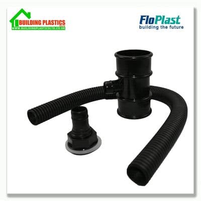 Rainwater Downpipe Diverter for 50mm Pipe Black