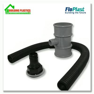 Rainwater Downpipe Diverter for 50mm Pipe Grey