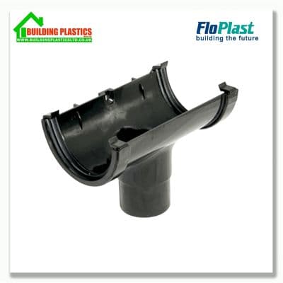 Running Outlet 76mm Floplast MiniFlo Black