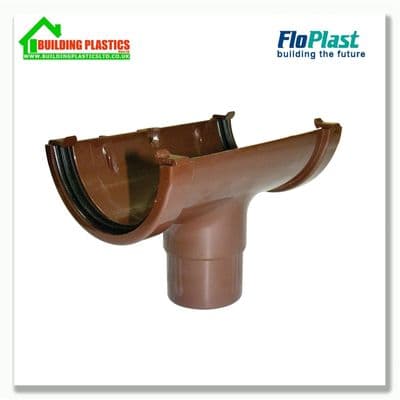 Running Outlet 76mm Floplast MiniFlo Brown