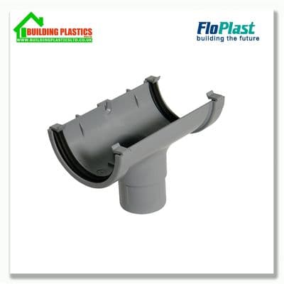 Running Outlet 76mm Floplast MiniFlo Grey