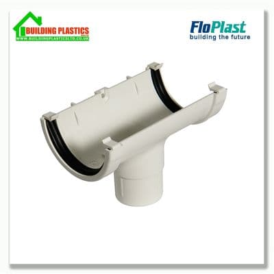 Running Outlet 76mm Floplast MiniFlo White