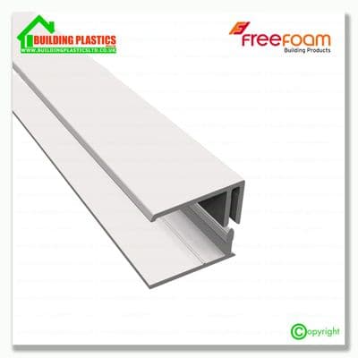 Shiplap Two Part Edge Trim 3m | White