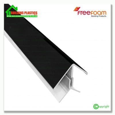 Shiplap Two Part External Corner Trim 3m | Blackash Woodgrain