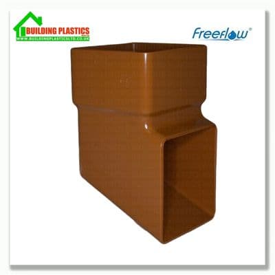 Shoe 65mm Square Downpipe Caramel | Freeflow