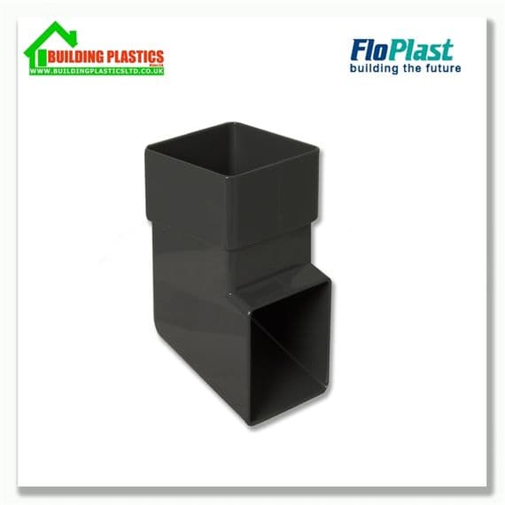 Shoe 65mm Square Downpipe Grey | Building Plastics Tele 0333 050 0585