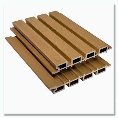 Slatted SG Cedar Composite Cladding Board 2.5m  219mm x 26mm Decorative Wall Panel