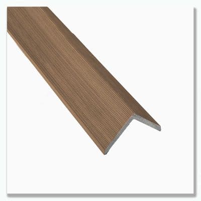 Slatted SG Cedar Composite Corner L Trim 3.6m  55mm x 55mm Cladding Corner Trim