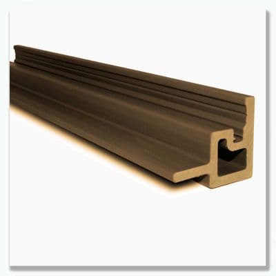 Slatted SG Cedar Composite Internal Trim 2.5m  Decorative Cladding Edge Trim