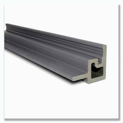 Slatted SG Dark Grey Composite Internal Trim 2.5m  Decorative Cladding Edge Trim