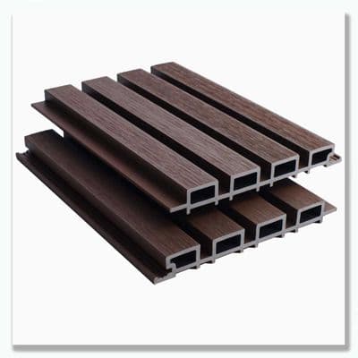 Slatted SG Walnut Cladding Board 2.5m  219mm x 26mm Decorative Wall Panel