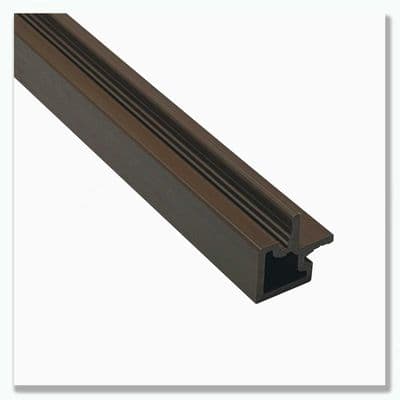 Slatted SG Walnut Composite External Trim 2.5m  Cladding Edge & Corner Finishing Trim