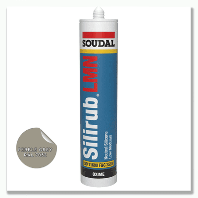 Soudal Silirub LMN 300ml | Pebble Grey RAL7032
