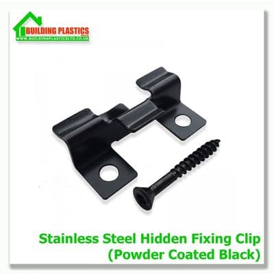 Stainless Steel Hidden Fixing Kits (powder coated Black)