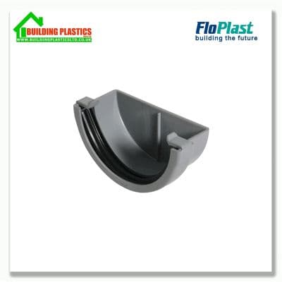 Stopend External 76mm Floplast MiniFlo Grey