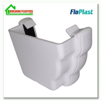 Stopend External Left Hand Niagara Ogee White