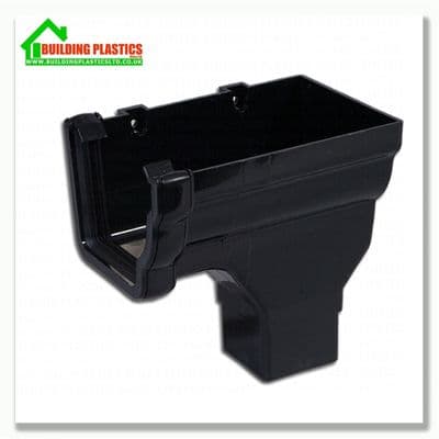 Stopend Outlet Right hand Niagara Ogee Black