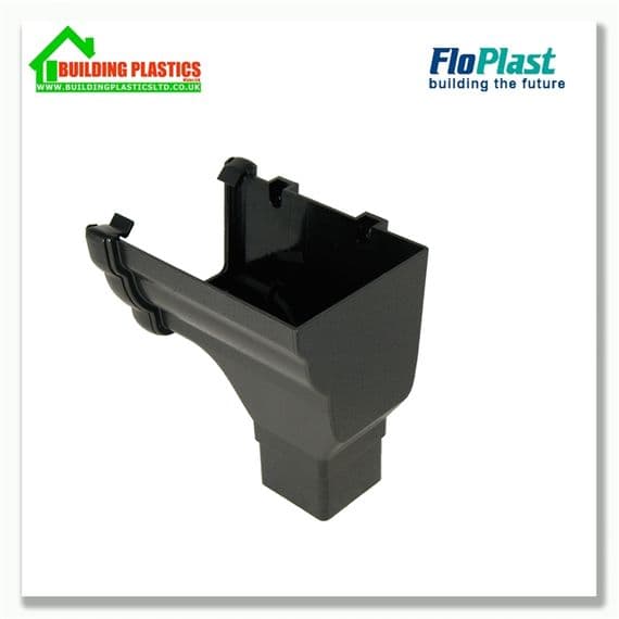 Stopend Outlet Right hand Niagara Ogee Cast iron Effect | Building Plastics Tele 0333 050 0585