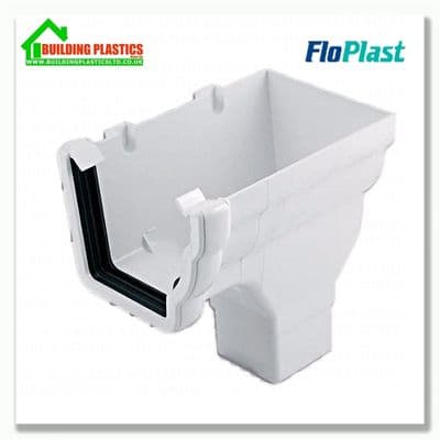 Stopend Outlet Right hand Niagara Ogee White