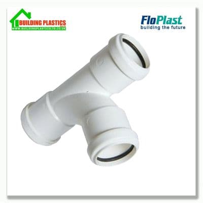 Tee 32mm Push-fit Waste System White