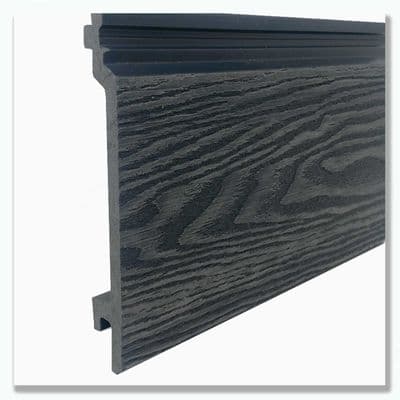 Traditional 3C Anthracite Composite Cladding Board 3.6m  145mm x 21mm Exterior Wall Panel