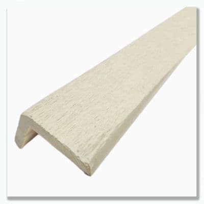Traditional 3C Ash White Composite L Trim 3.6m  50mm x 50mm Cladding Edge & Corner Trim