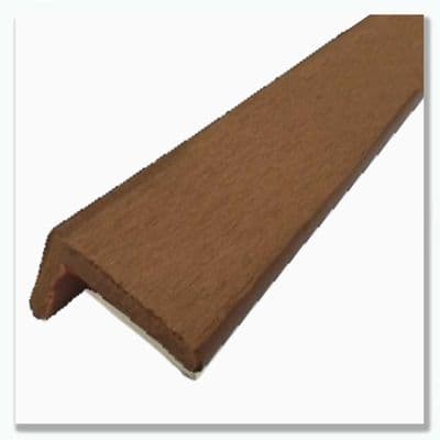 Traditional 3C Teak Composite L Trim 3.6m  50mm x 50mm Cladding Edge & Corner Trim