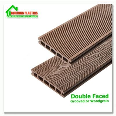 Triton Brown Double-Faced Composite Decking Board 5m (148mm x 25mm)