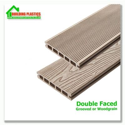 Triton Natural Double-Faced Composite Decking Board 5m (148mm x 25mm)