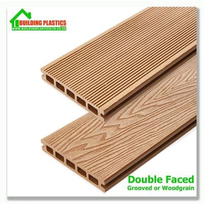 Triton Teak Double-Faced Composite Decking Board 5m (148mm x 25mm)