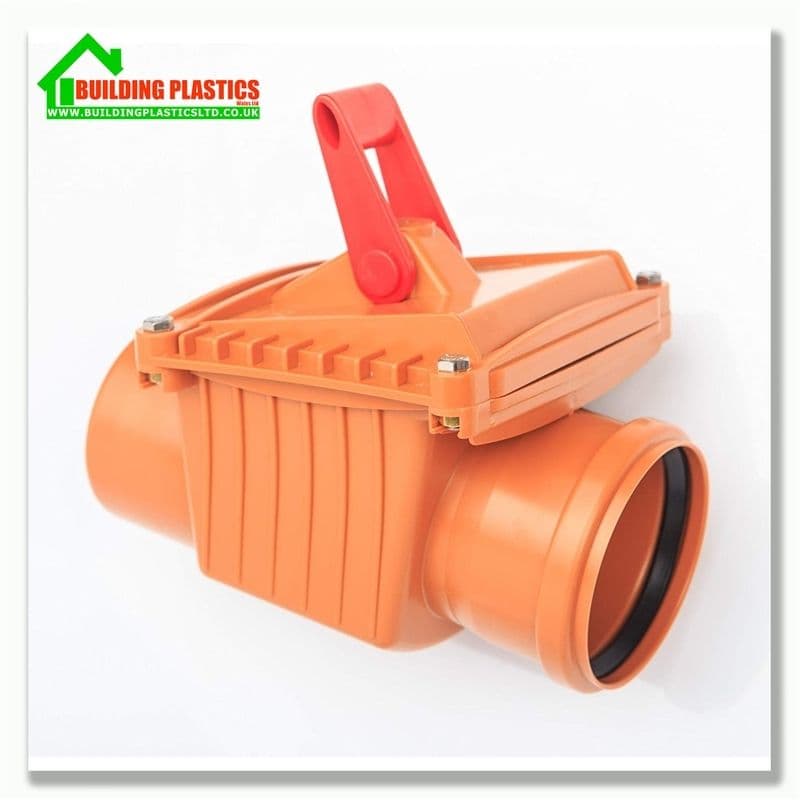 Underground Drain Sewer Pipe Non Return Valve Dek Drain 110mm