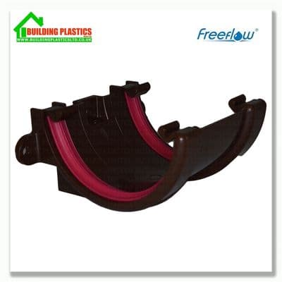 Union Bracket 112mm Half Round Gutter Brown