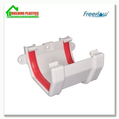 Union Bracket 114mm Square Line Gutter White