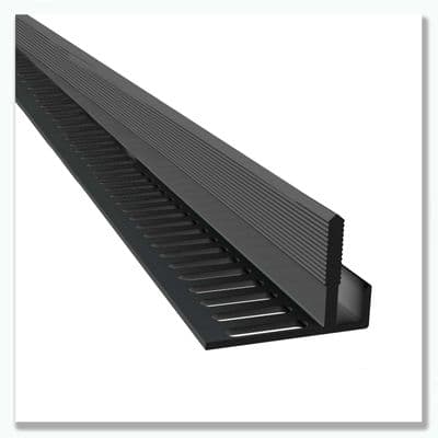 Grey Vented Starter Trim 3m | 25mm Air Gap