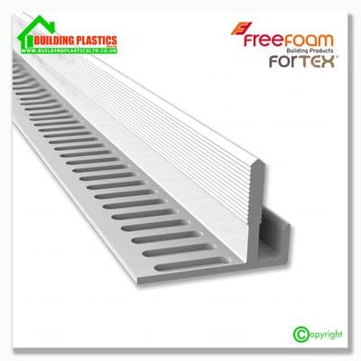 White Vented Starter Trim 3m | 25mm Air Gap